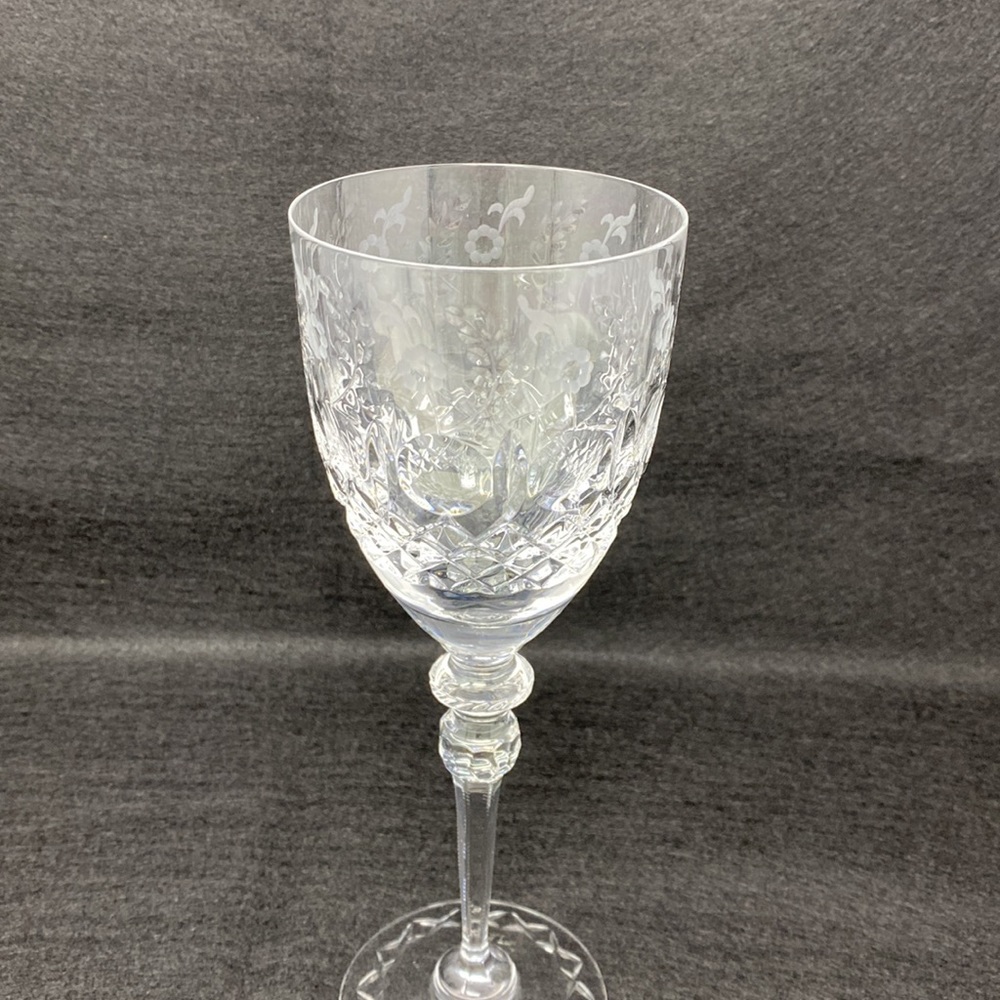 Rogaska Gallia Water / Wine Glasses Yugoslavian Cut Crystal (set of 2) - Picture 3 of 4